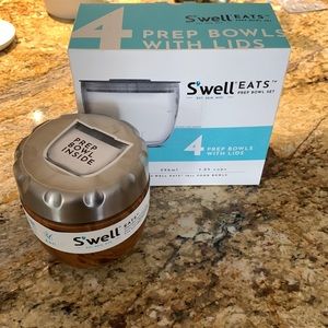 NWT S’well Eats insulated stainless steel bowl inc’l 5 10oz prep bowl.
